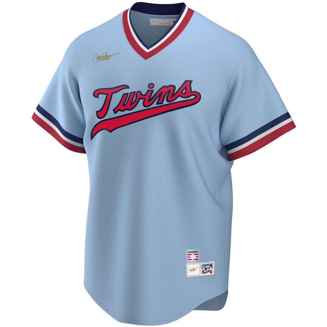 Minnesota Twins Rod Carew Nike Road Cooperstown Player Jersey - Light Blue Team Jersey Sports Fan Apparel