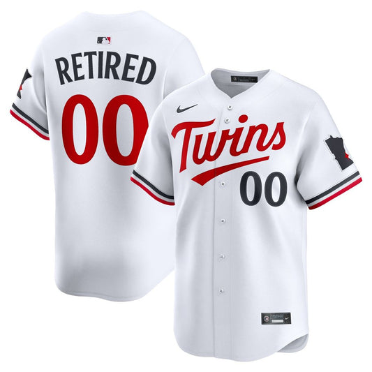 Minnesota Twins Nike Home Limited Pick - A - Player Retired Roster Jersey - White Team Jersey Sports Fan Apparel