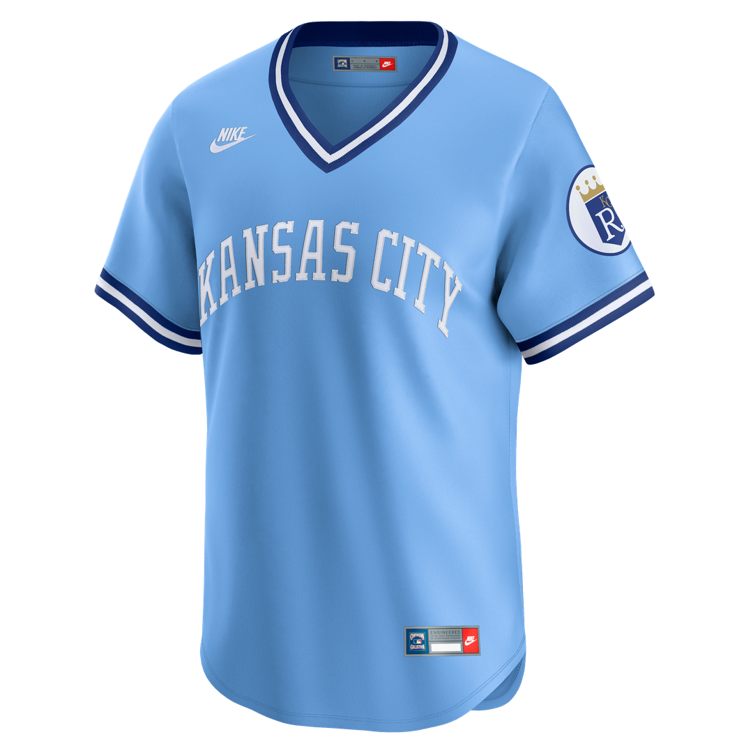 Kansas City Royals Bo Jackson Nike Throwback Cooperstown Limited Jersey - Light Blue Team Jersey Sports Fan Apparel