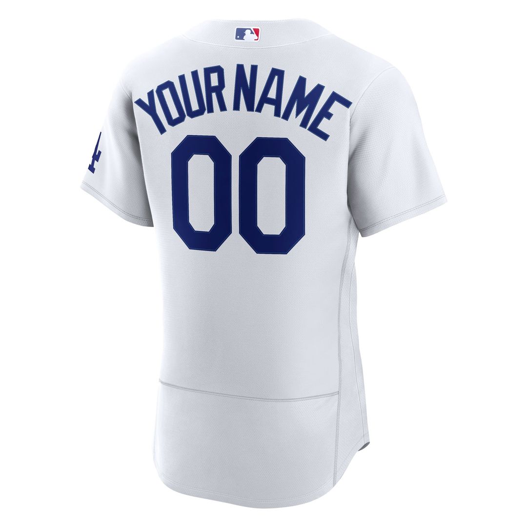 Los Angeles Dodgers Nike Home Authentic Custom Jersey - White Team Jersey Sports Fan Apparel