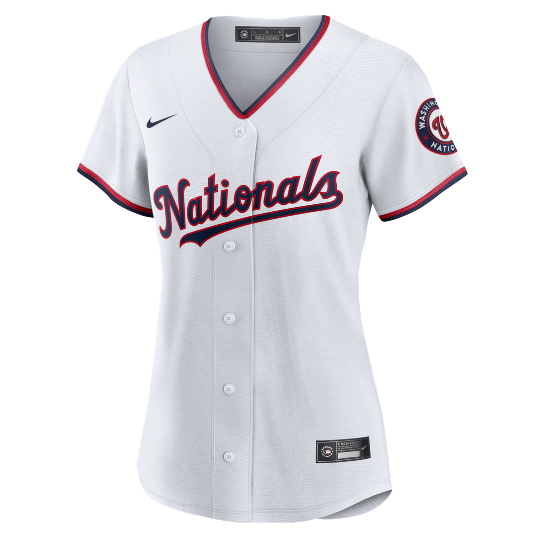 Washington Nationals CJ Abrams Nike Women's Home Replica Player Jersey - White Team Jersey Sports Fan Apparel