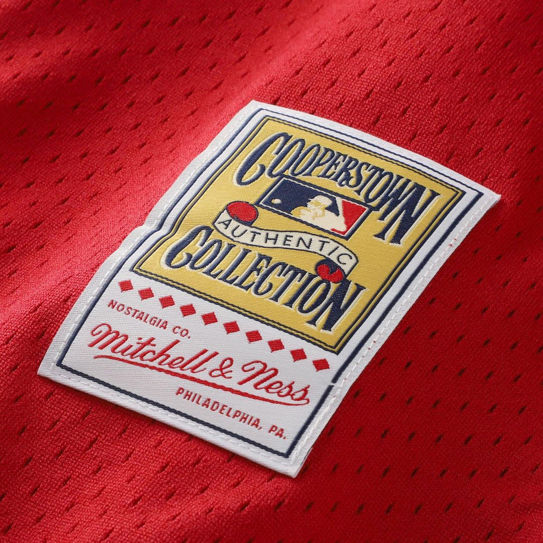 Cincinnati Reds Barry Larkin Mitchell & Ness Throwback Cooperstown Mesh Batting Practice Jersey - Red Team Jersey Sports Fan Apparel