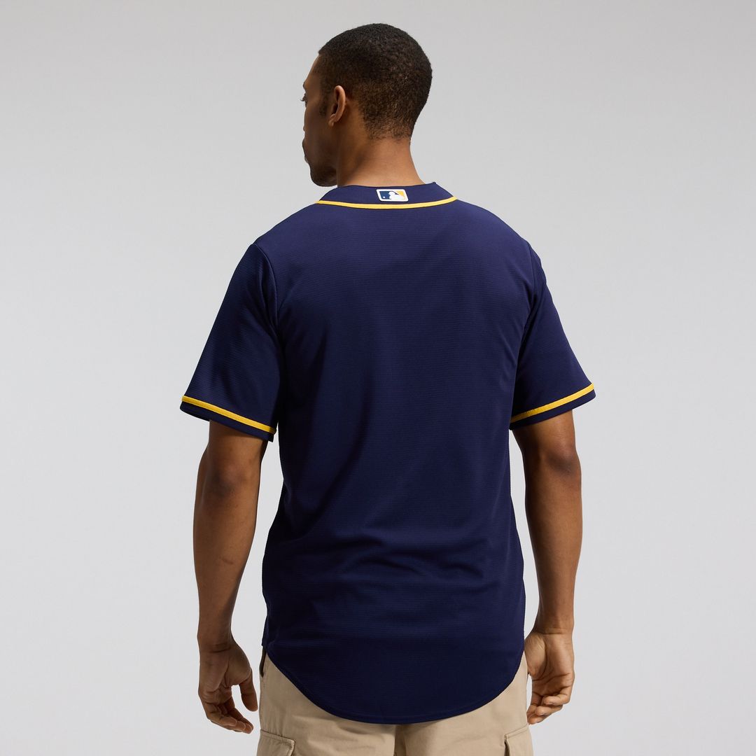 Milwaukee Brewers Nike Alternate Replica Team Jersey - Navy Team Jersey Sports Fan Apparel