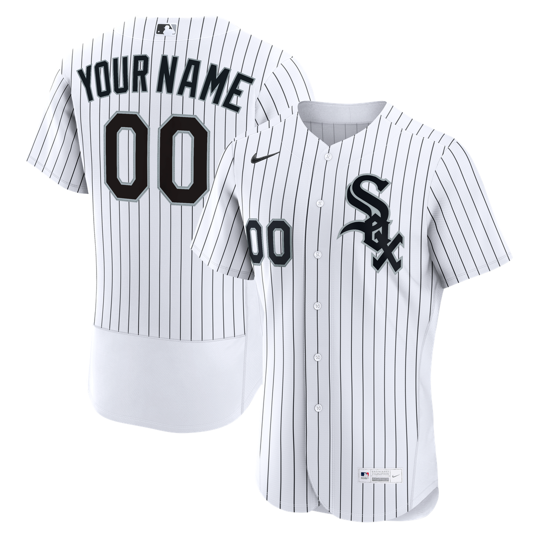Chicago White Sox Nike Home Authentic Custom Jersey - White Team Jersey Sports Fan Apparel