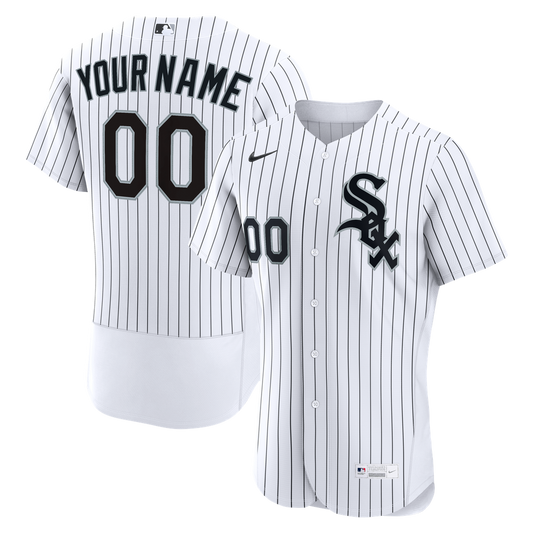 Chicago White Sox Nike Home Authentic Custom Jersey - White Team Jersey Sports Fan Apparel