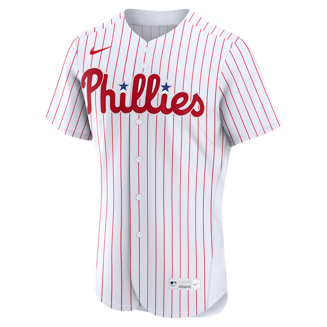 Philadelphia Phillies Nike Home Authentic Custom Jersey - White Team Jersey Sports Fan Apparel