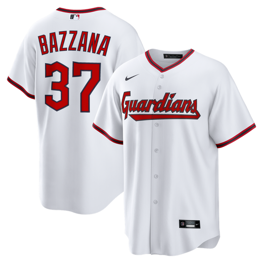 Cleveland Guardians Travis Bazzana Nike Home Replica Jersey - White Team Jersey Sports Fan Apparel