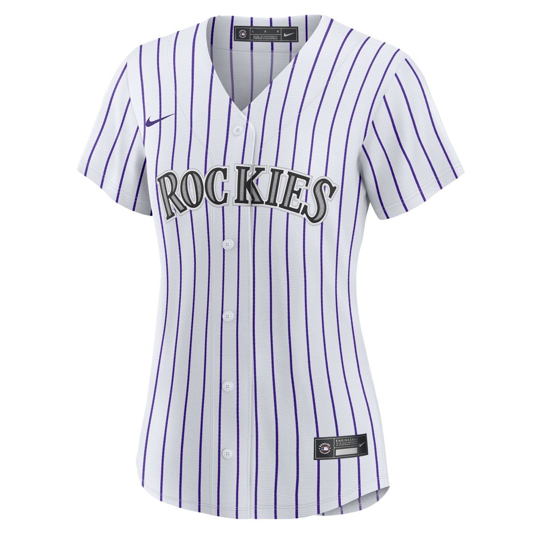 Colorado Rockies Ezequiel Tovar Nike Women's Home Replica Jersey - White Team Jersey Sports Fan Apparel