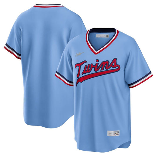 Minnesota Twins Nike Road Cooperstown Team Jersey - Light Blue Team Jersey Sports Fan Apparel