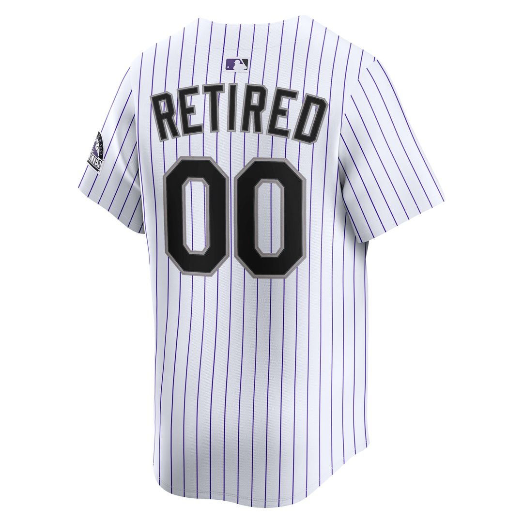 Colorado Rockies Nike Home Limited Pick - A - Player Retired Roster Jersey - White Team Jersey Sports Fan Apparel