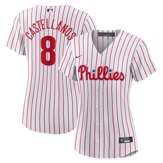 Philadelphia Phillies Nick Castellanos Nike Women's Home Replica Player Jersey - White Team Jersey Sports Fan Apparel
