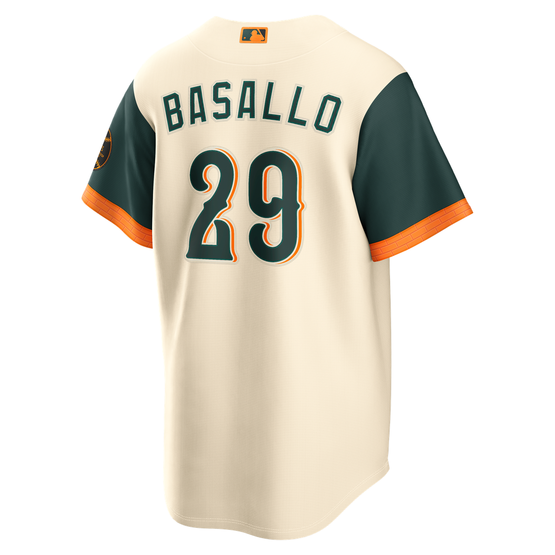 Baltimore Orioles Samuel Basallo Nike 2026 City Connect Stadium Jersey - Cream Team Jersey Sports Fan Apparel