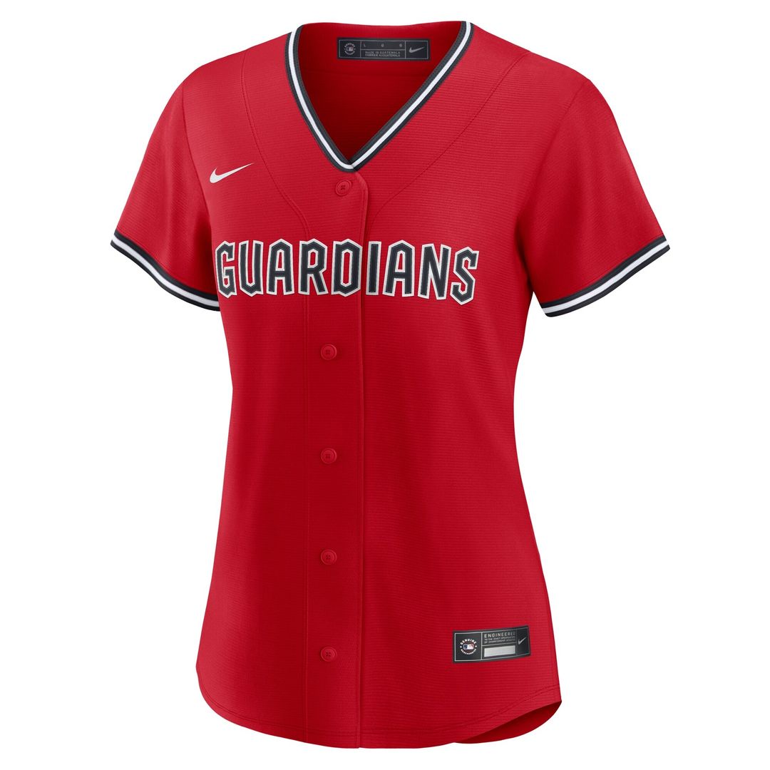 Cleveland Guardians Nike Women's Alternate 2 Replica Jersey - Red Team Jersey Sports Fan Apparel