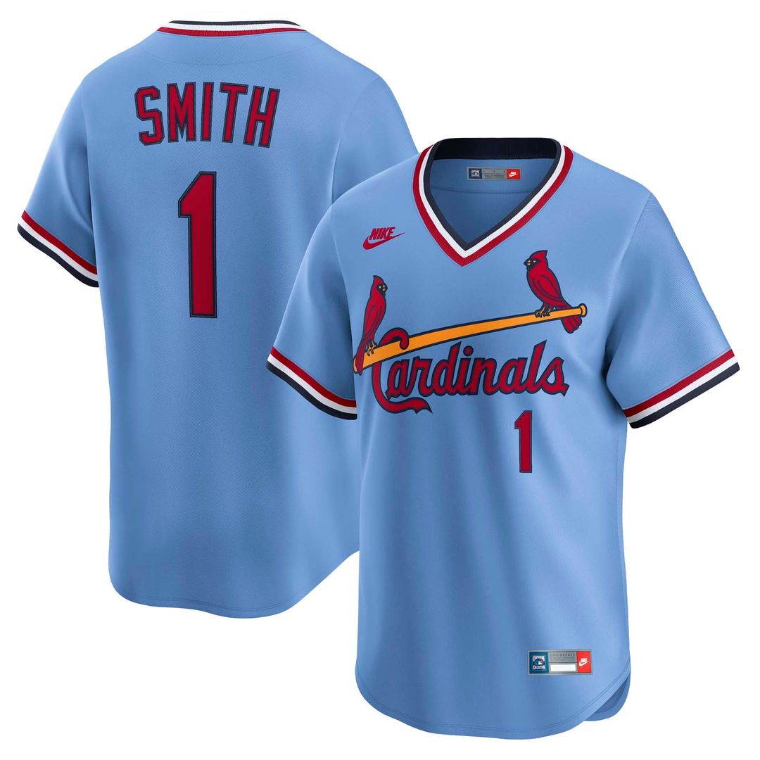 St. Louis Cardinals Ozzie Smith Nike Throwback Cooperstown Limited Jersey - Blue Team Jersey Sports Fan Apparel