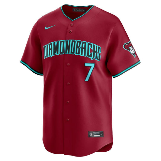 Arizona Diamondbacks Corbin Carroll Nike Alternate Limited Jersey - Red Team Jersey Sports Fan Apparel