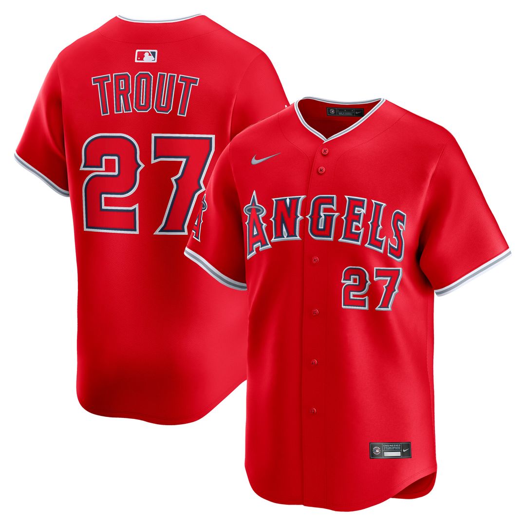 Los Angeles Angels Mike Trout Nike Alternate Limited Player Jersey - Red Team Jersey Sports Fan Apparel
