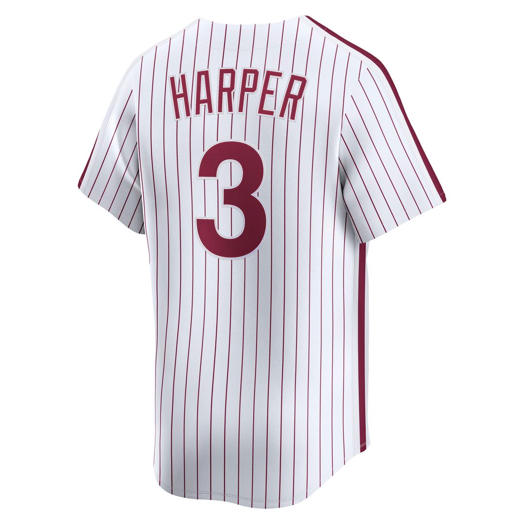 Philadelphia Phillies Bryce Harper Nike Cooperstown Limited Jersey - White Team Jersey Sports Fan Apparel