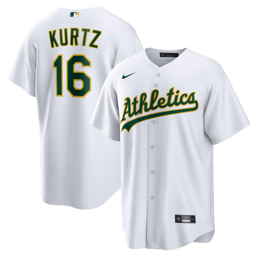 Athletics Nick Kurtz Nike Home Replica Jersey - White Team Jersey Sports Fan Apparel