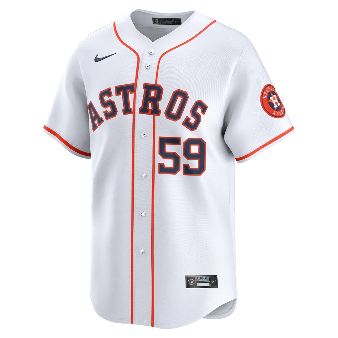Houston Astros Framber Valdez Nike Home Limited Player Jersey - White Team Jersey Sports Fan Apparel