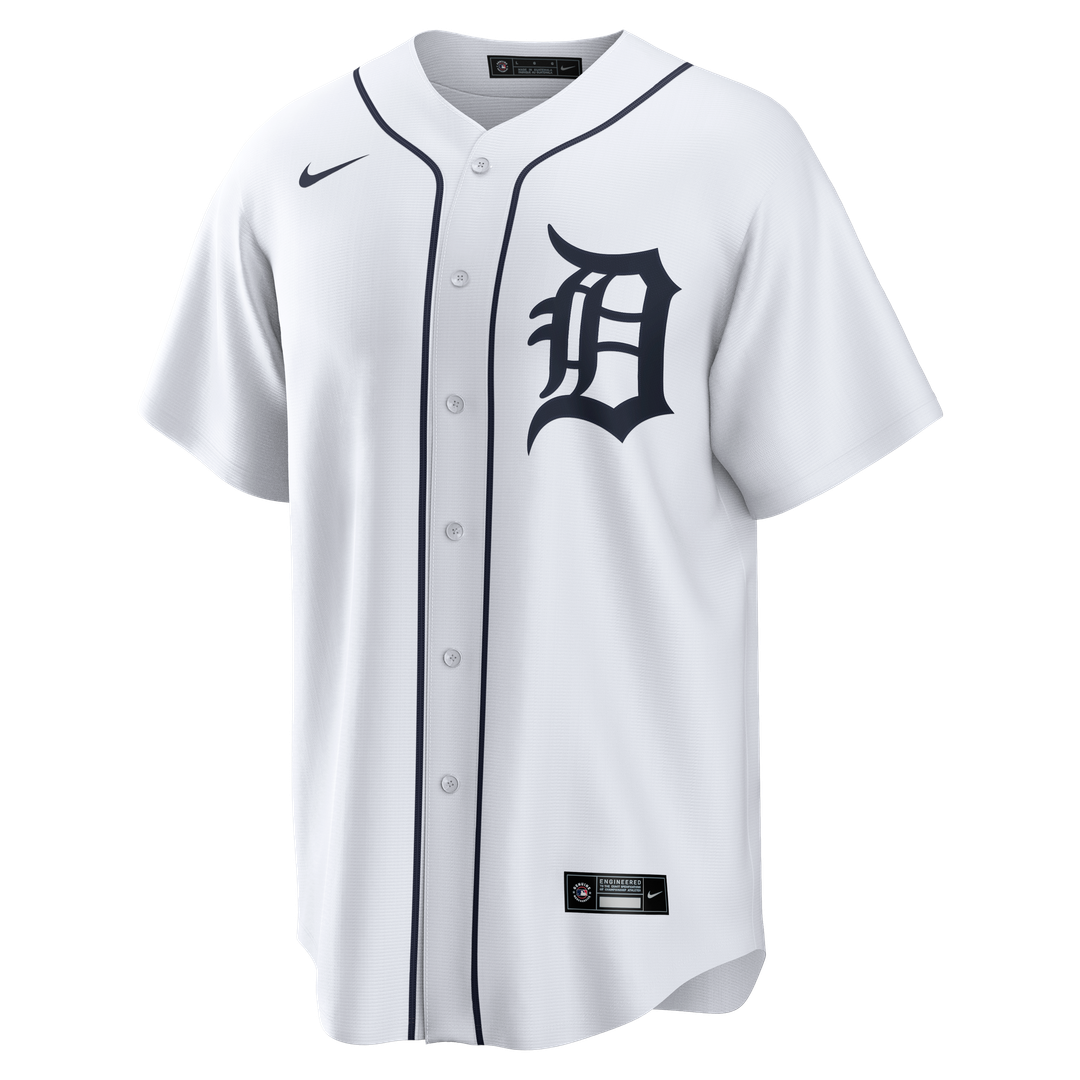 Detroit Tigers Justin Verlander Nike Home Replica Jersey - White Team Jersey Sports Fan Apparel