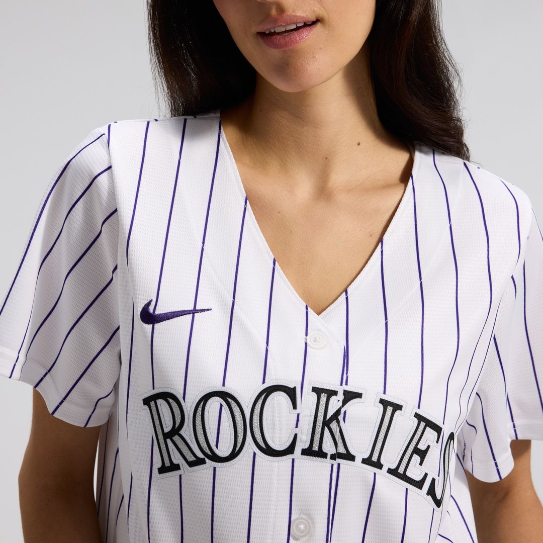 Colorado Rockies Nike Women's Home Replica Team Jersey - White Team Jersey Sports Fan Apparel