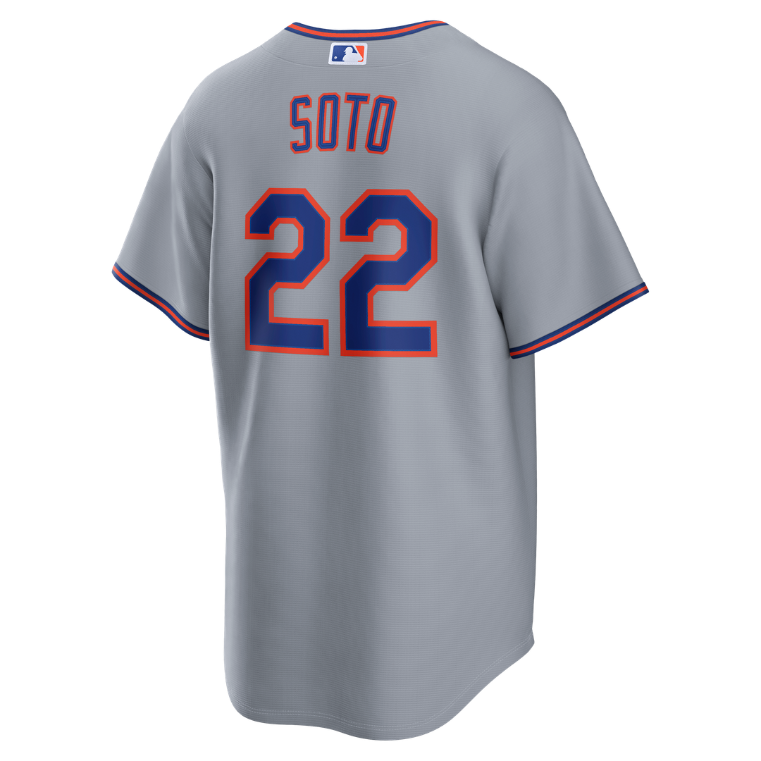New York Mets Juan Soto Nike Road Replica Jersey - Gray Team Jersey Sports Fan Apparel