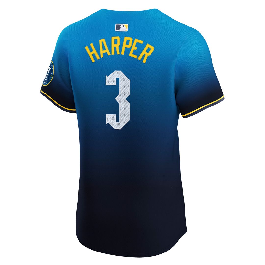 Philadelphia Phillies Bryce Harper Nike City Connect Elite Jersey - Navy Team Jersey Sports Fan Apparel