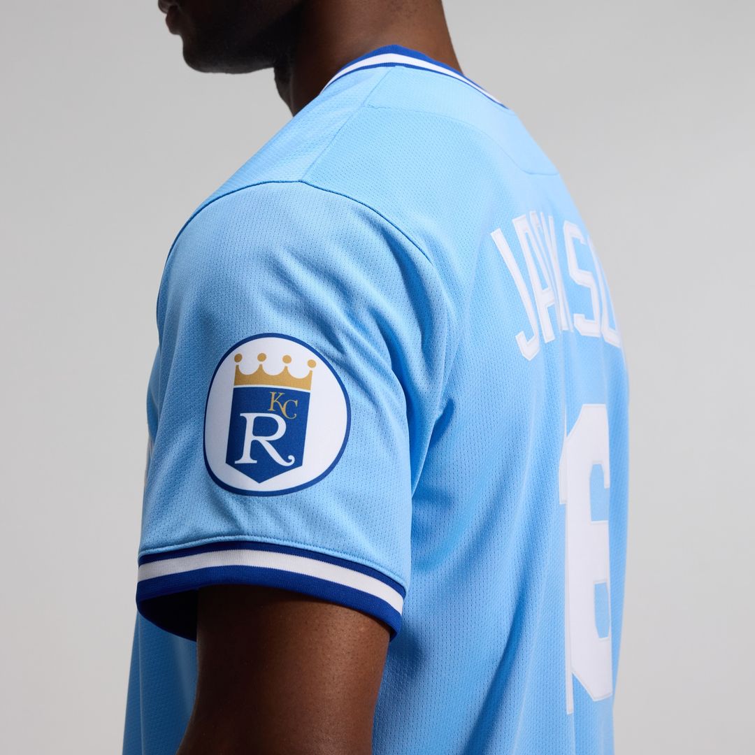 Kansas City Royals Bo Jackson Nike Throwback Cooperstown Limited Jersey - Light Blue Team Jersey Sports Fan Apparel