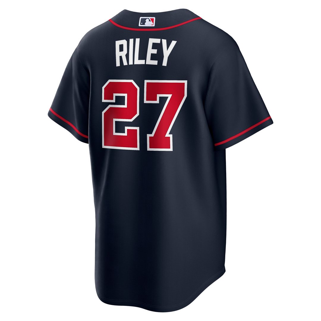 Atlanta Braves Austin Riley Nike Alternate Replica Jersey - Navy Team Jersey Sports Fan Apparel