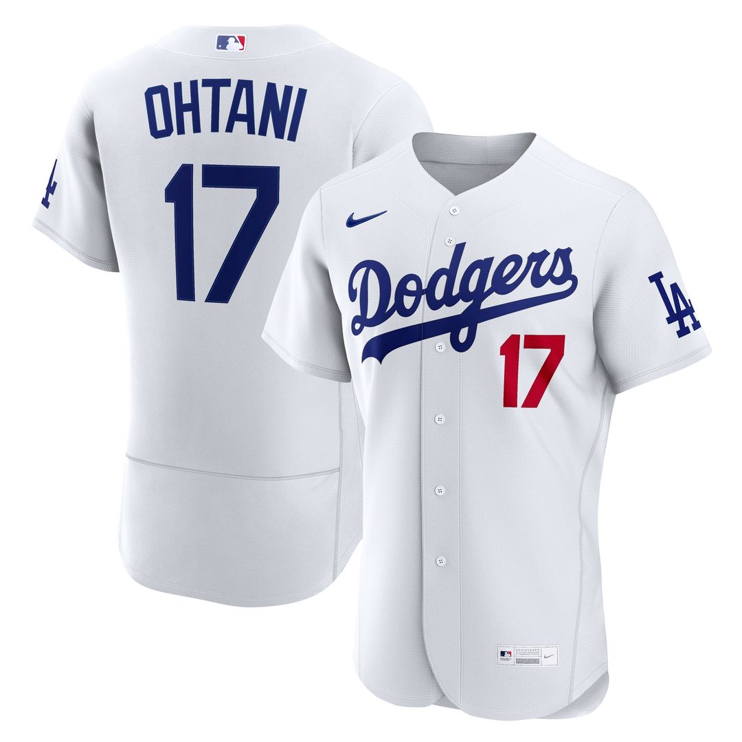 Los Angeles Dodgers Shohei Ohtani Nike Home Authentic Jersey - White Team Jersey Sports Fan Apparel