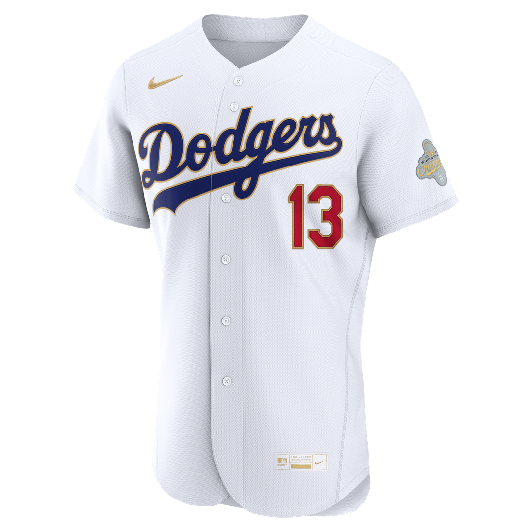 Los Angeles Dodgers Max Muncy Nike 2026 Gold Collection Authentic Jersey - White Team Jersey Sports Fan Apparel