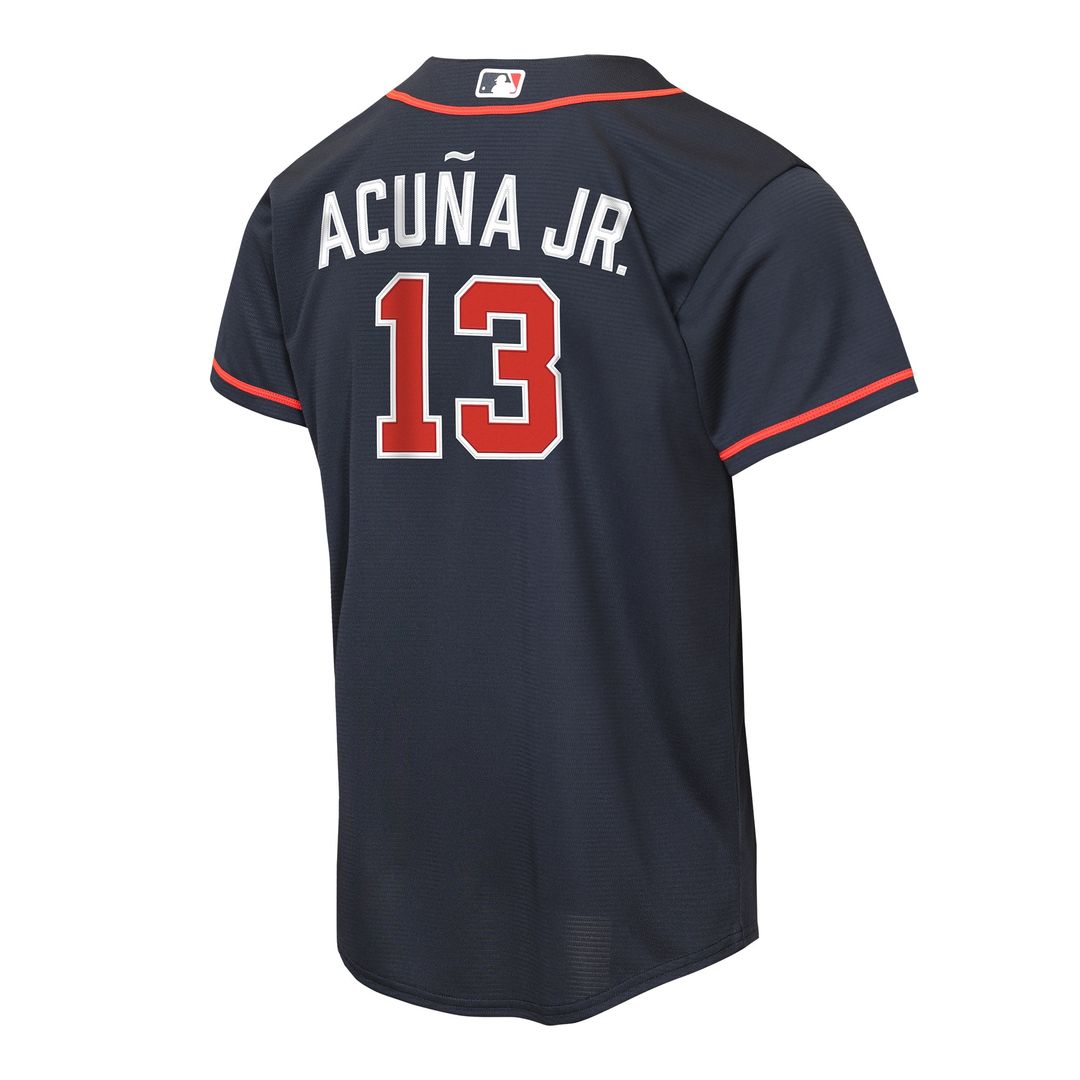 Atlanta Braves Ronald Acuña Jr. Nike Youth Road Replica Jersey - Gray Team Jersey Sports Fan Apparel
