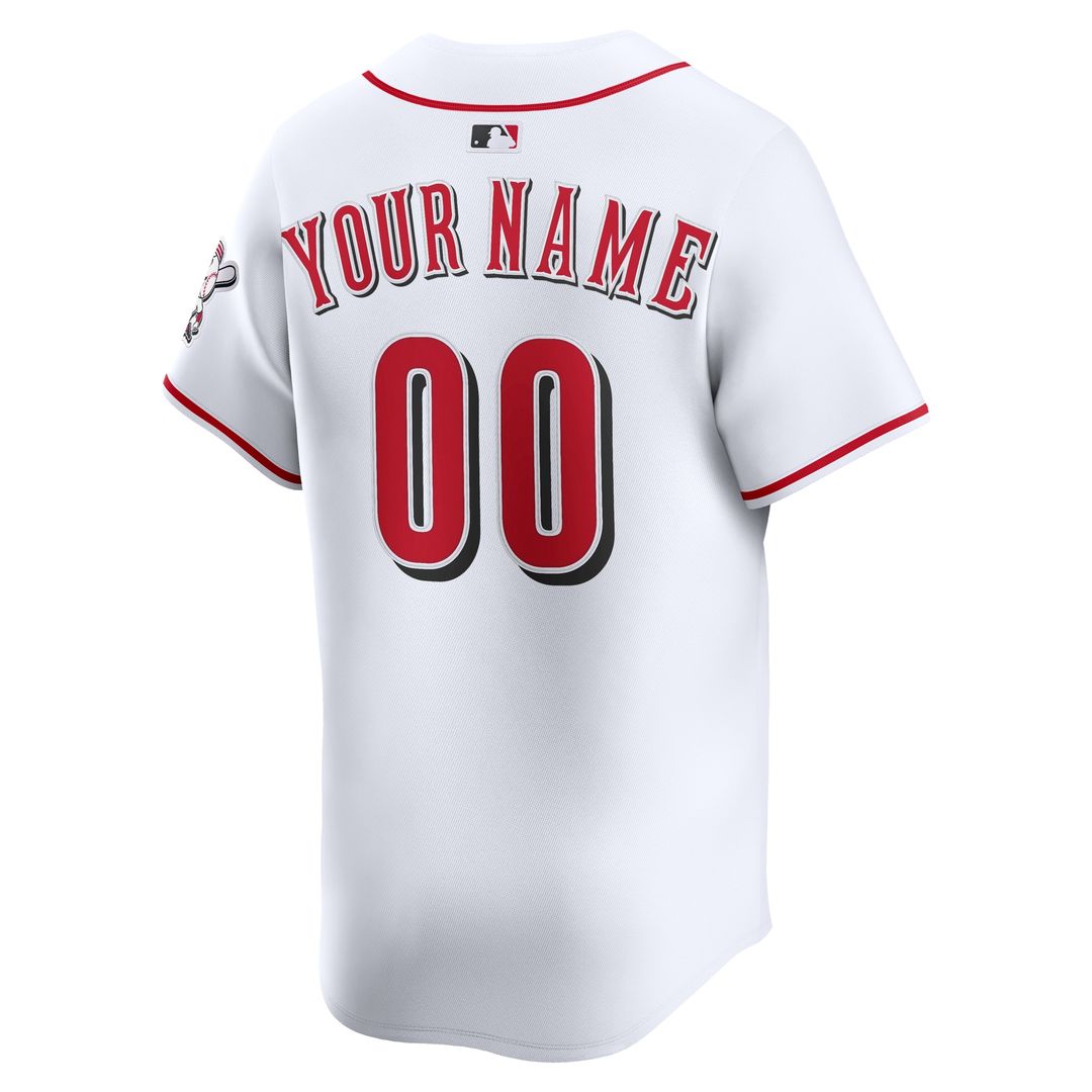 Cincinnati Reds Nike Home Limited Custom Jersey - White Team Jersey Sports Fan Apparel
