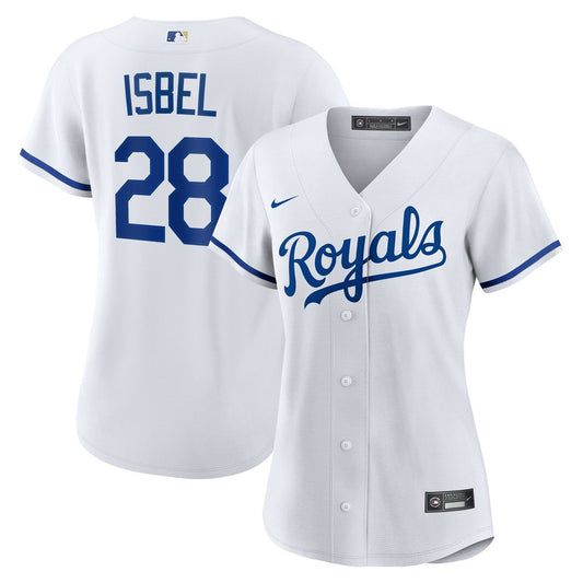 Kansas City Royals Kyle Isbel Nike Women's Home Replica Jersey - White Team Jersey Sports Fan Apparel