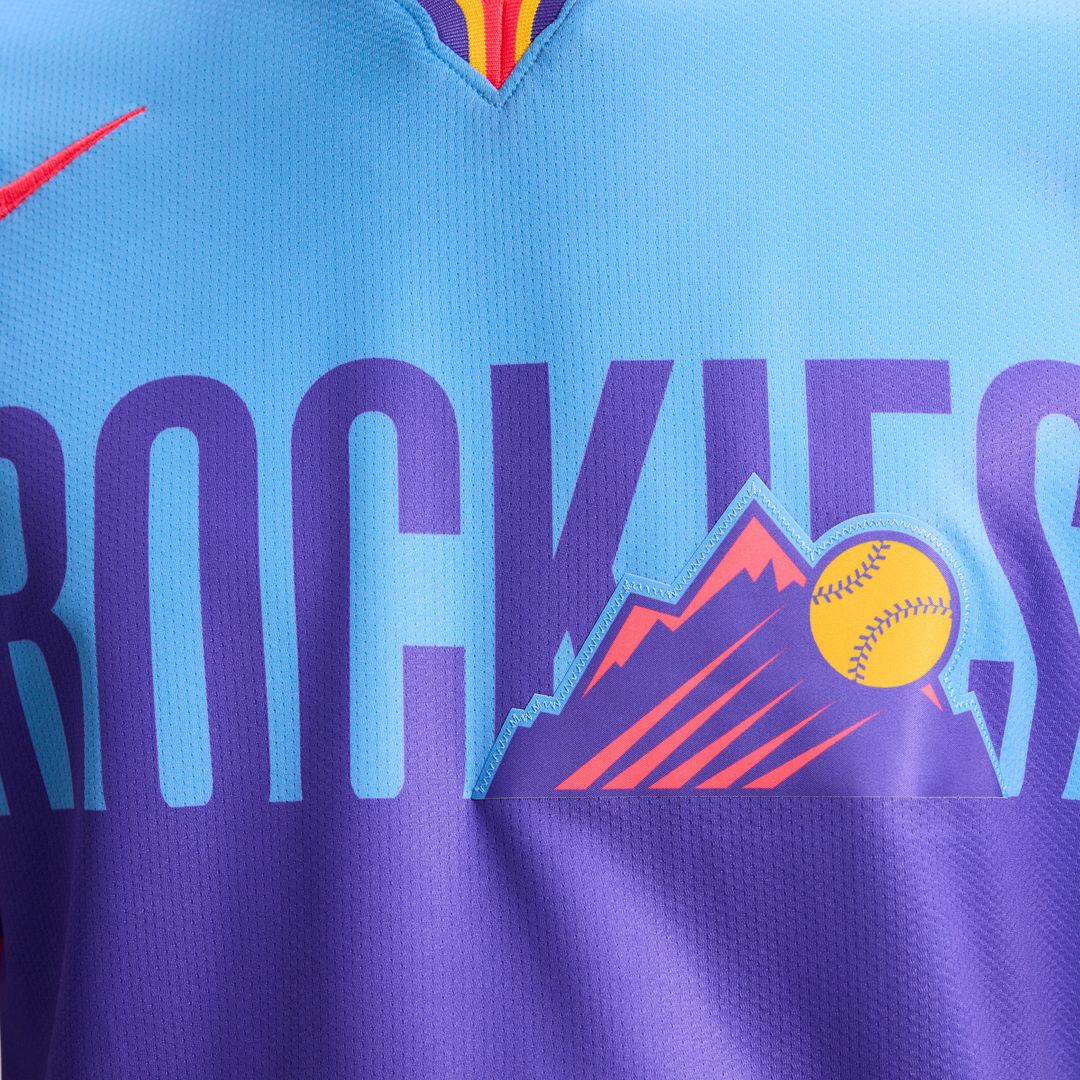 Colorado Rockies Nike 2025 City Connect Limited Jersey - Purple/Light Blue Team Jersey Sports Fan Apparel