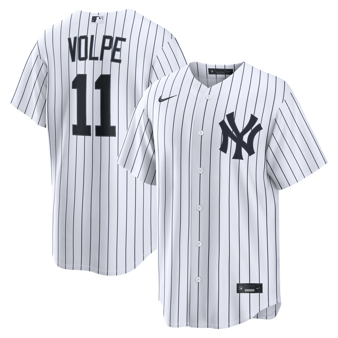 New York Yankees Anthony Volpe Nike Home Replica Jersey - White Team Jersey Sports Fan Apparel