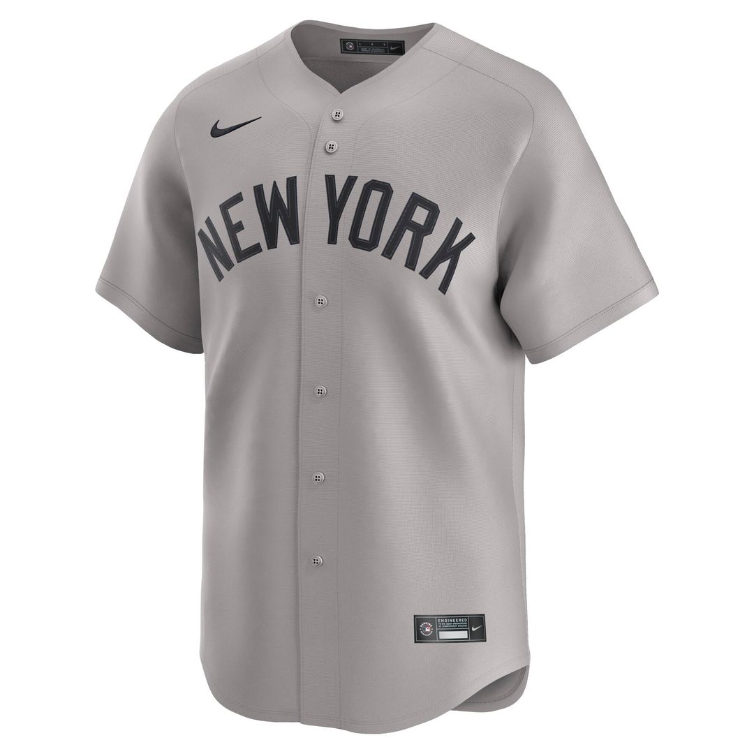 New York Yankees Nike Away Limited Jersey - Gray Team Jersey Sports Fan Apparel