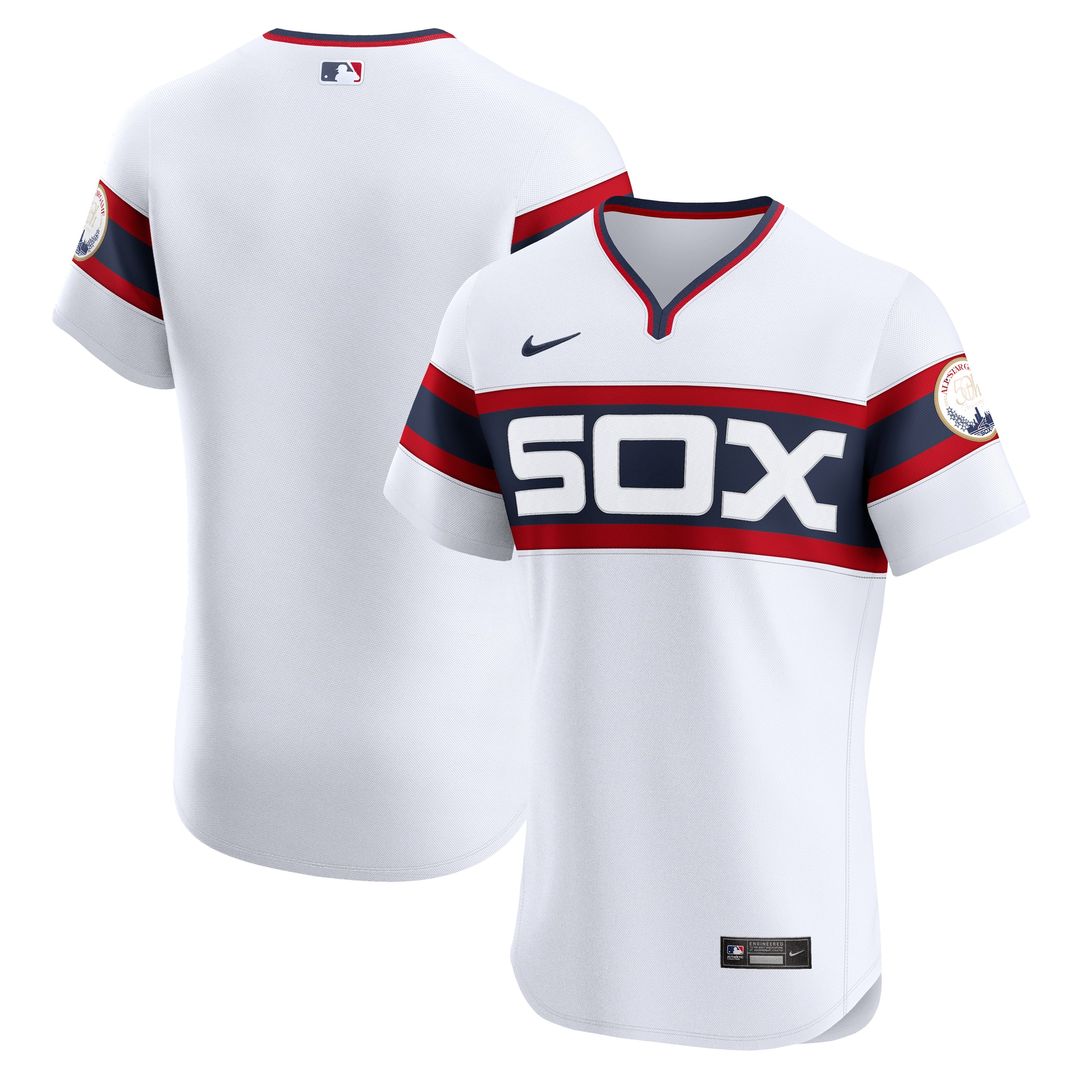 Chicago White Sox Nike Alternate Vapor Premier Elite Patch Jersey - White Team Jersey Sports Fan Apparel