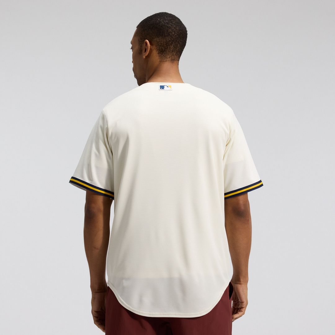 Milwaukee Brewers Nike Home Replica Team Jersey - Cream Team Jersey Sports Fan Apparel
