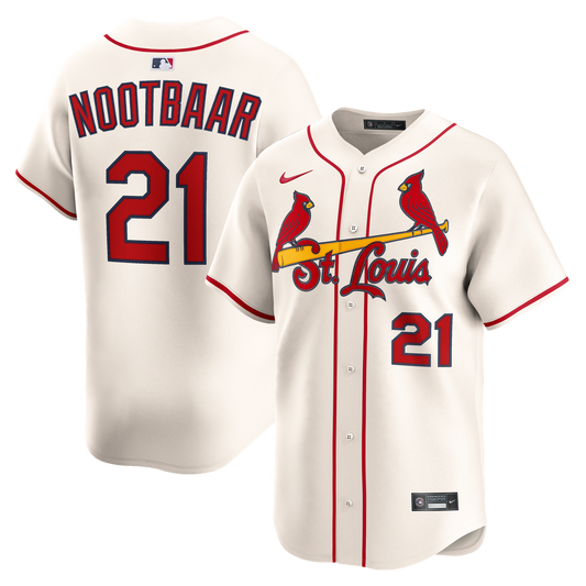St. Louis Cardinals Lars Nootbaar Nike Alternate 2 Limited Jersey - Cream Team Jersey Sports Fan Apparel