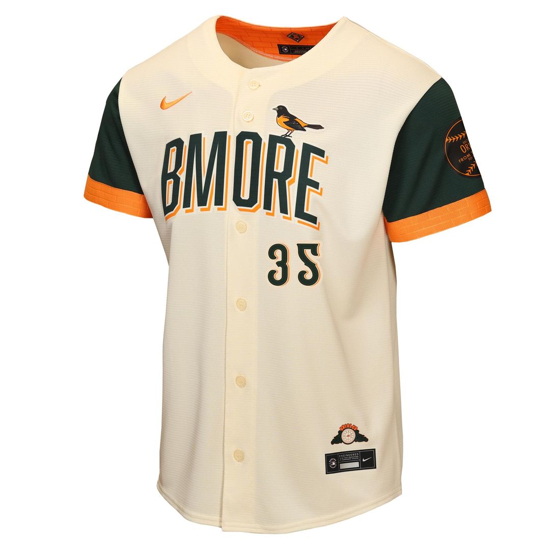 Baltimore Orioles Adley Rutschman Nike Youth 2026 City Connect Stadium Jersey - Cream Team Jersey Sports Fan Apparel