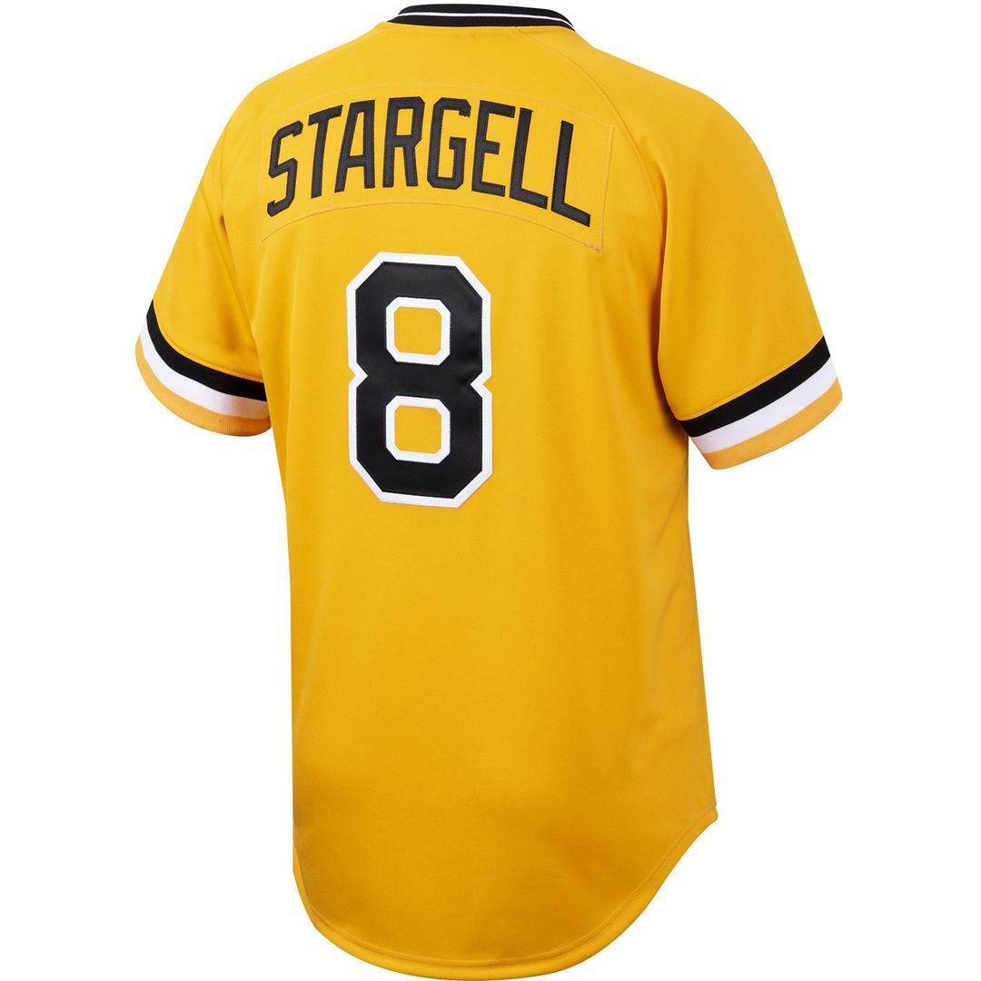 Pittsburgh Pirates Willie Stargell Mitchell & Ness Cooperstown Authentic Jersey - Gold Team Jersey Sports Fan Apparel