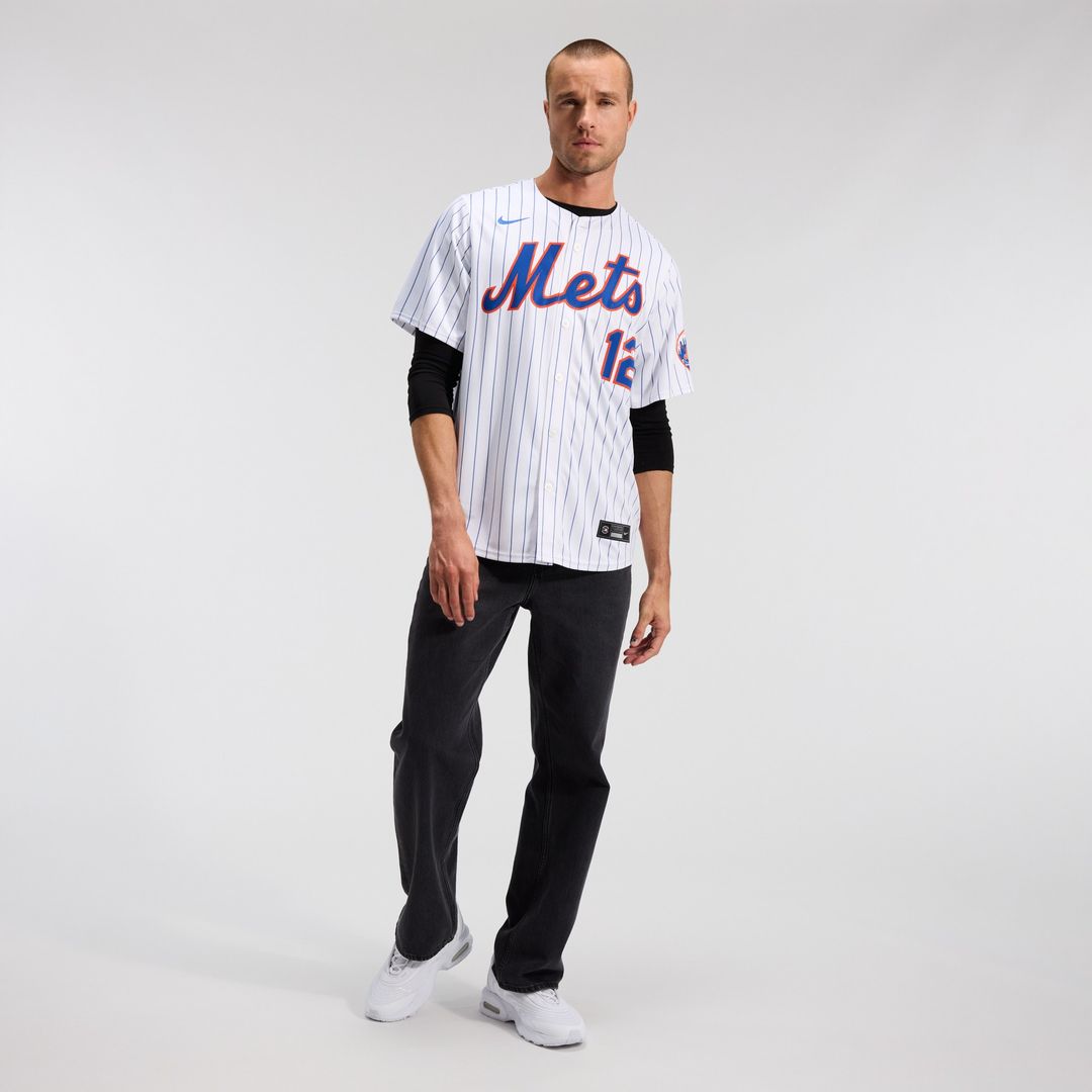 New York Mets Francisco Lindor Nike Home Limited Jersey - White Team Jersey Sports Fan Apparel