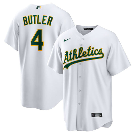 Athletics Lawrence Butler Nike Home Replica Jersey - White Team Jersey Sports Fan Apparel