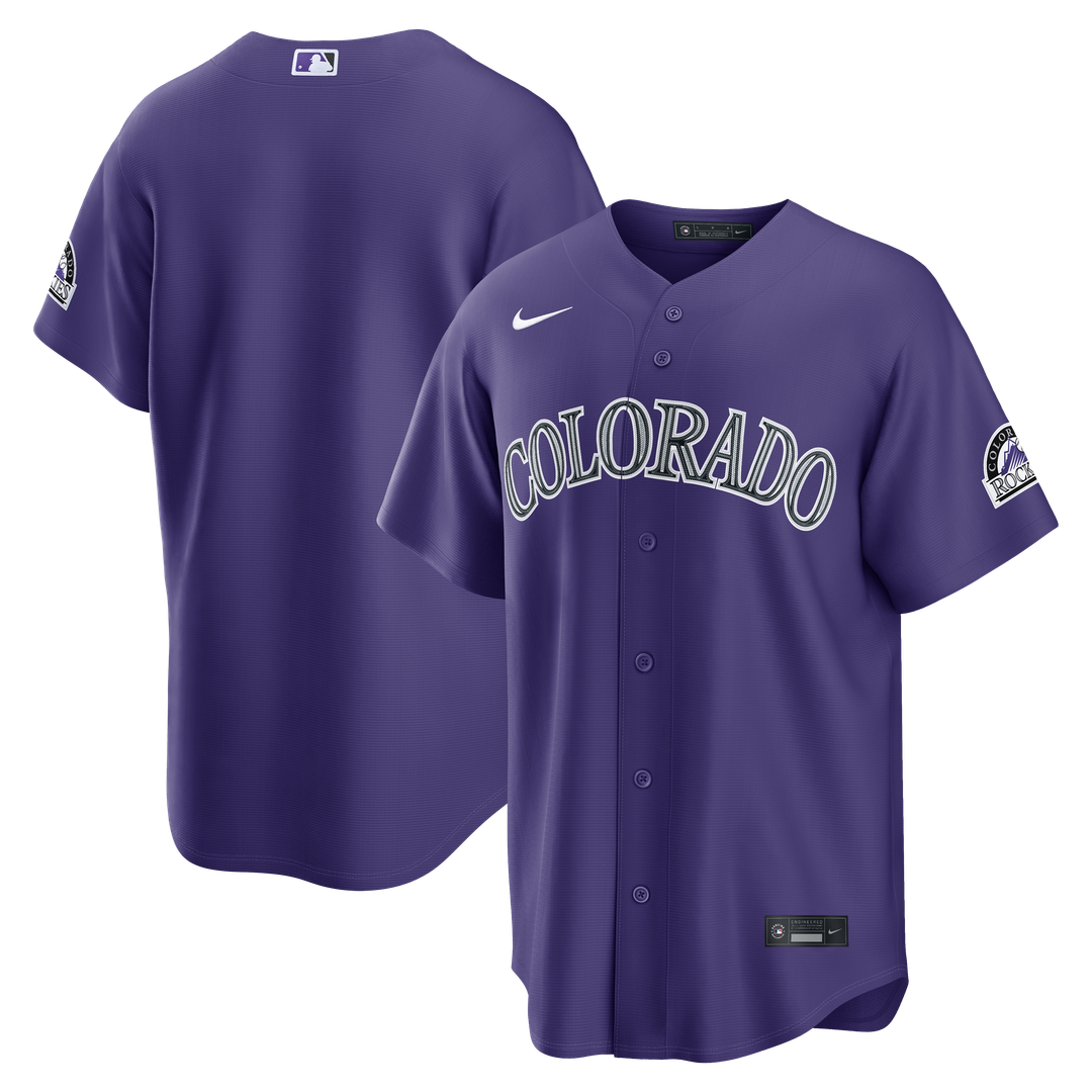 Colorado Rockies Nike Alternate Stadium Jersey - Purple Team Jersey Sports Fan Apparel