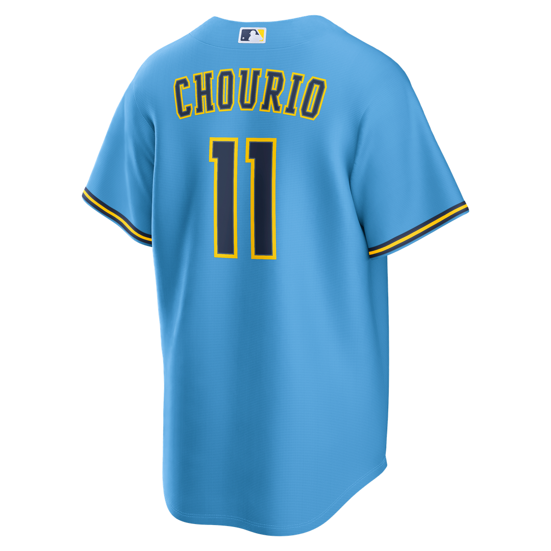 Milwaukee Brewers Jackson Chourio Nike Road Replica Jersey - Light Blue Team Jersey Sports Fan Apparel