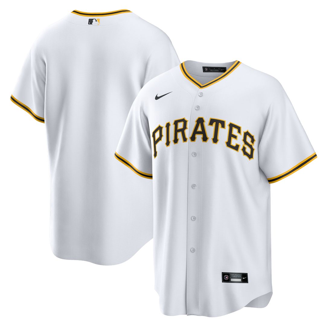 Pittsburgh Pirates Nike Home Replica Team Jersey - White Team Jersey Sports Fan Apparel