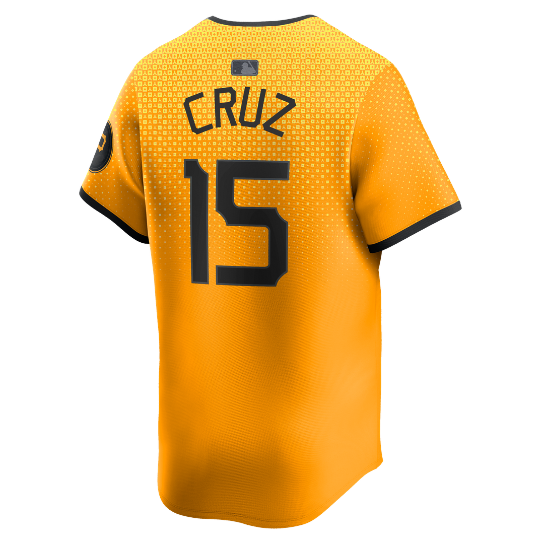 Pittsburgh Pirates Oneil Cruz Nike City Connect Limited Jersey - Gold Team Jersey Sports Fan Apparel