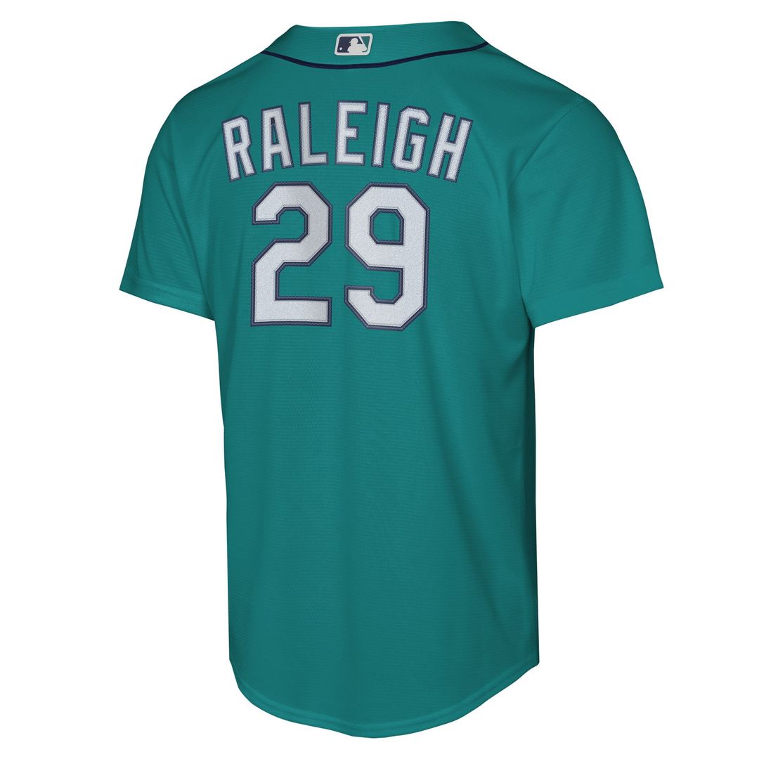 Seattle Mariners Cal Raleigh Nike Youth Alternate Replica Jersey - Teal Team Jersey Sports Fan Apparel