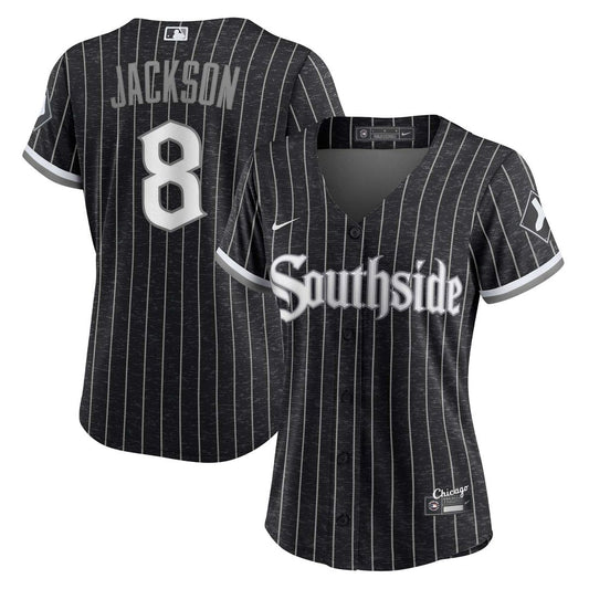 Chicago White Sox Bo Jackson Nike Women's City Connect Replica Player Jersey - Black Team Jersey Sports Fan Apparel